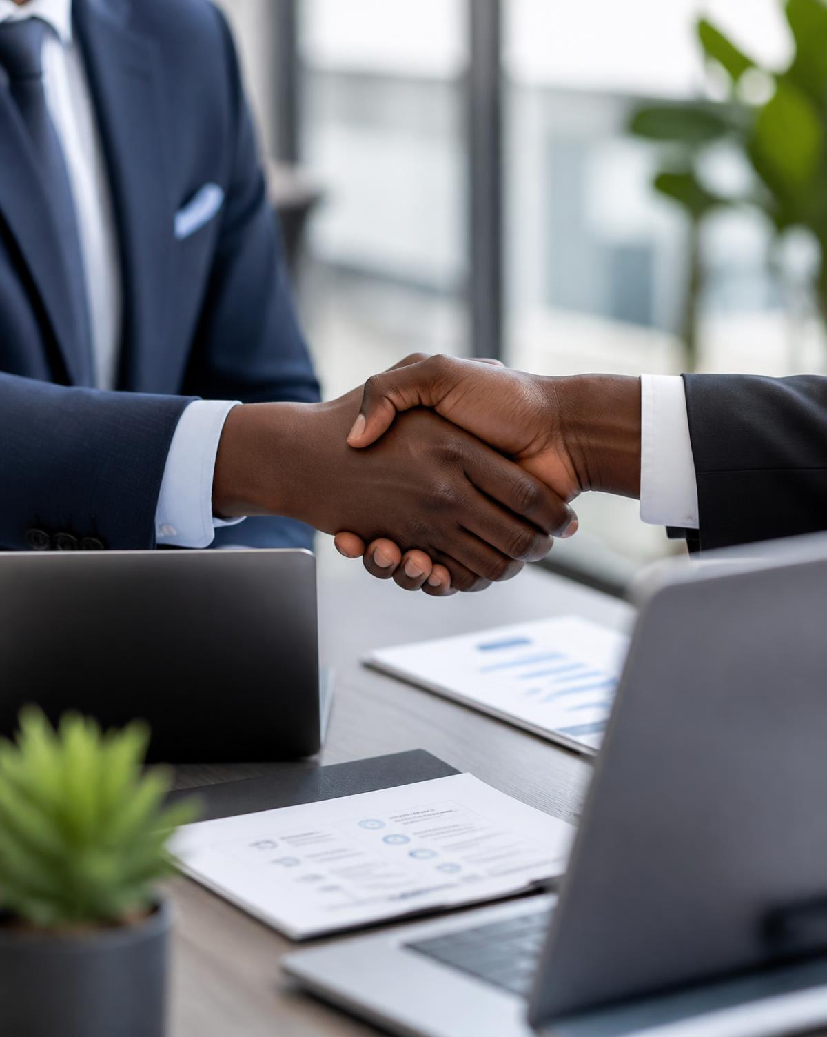Reunião comercial da AMNT com um cliente